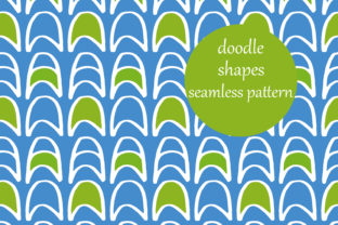 Abstract Doodle Shapes Pattern