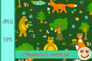 Animals in Forest Seamless Pattern: A Versatile Design for Creative and Practical Use