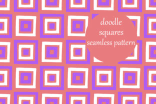 Bold Squares Doodle Pattern