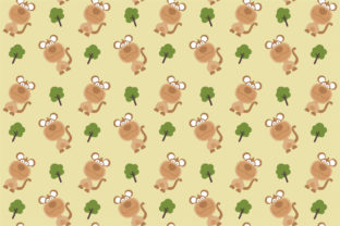 Cute Monkey Seamless Pattern
