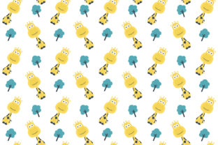 Cute Wild Giraffe Seamless Pattern