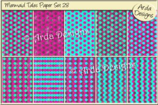 Discover the Magic of Mermaid Tales Paper Set 28 and 12x12 Inch Backing Papers