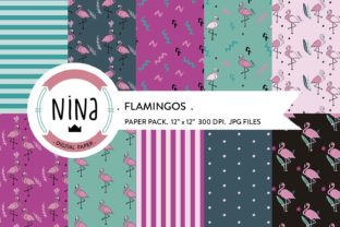 Flamingo Digital Paper Pack: A Versatile Resource for Creative Projects