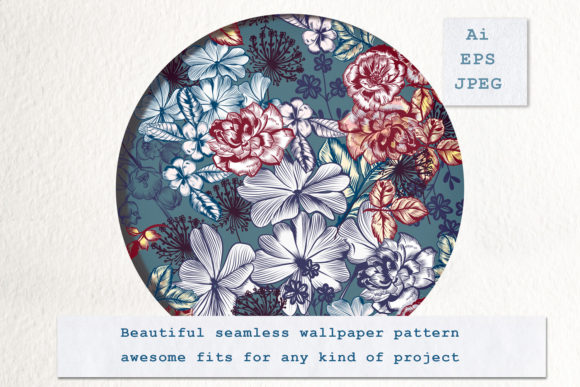 Floral Mood- Seamless Vector Pattern 5: A Versatile Design for Every Project
