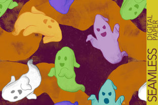 Fun Ghosts Seamless Design
