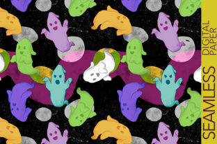 Funny Ghost Flying Around Cartoon Style: A Halloween-Themed Design for Creativity and Versatility
