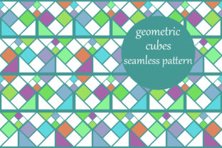 Geometric Rubiks Cube Pattern