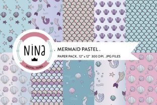 Mermaid Digital Paper Pack – A Versatile Nautical Wrapping Solution