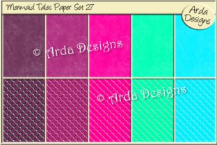 Mermaid Tales Paper Set 27: A Versatile Design Asset