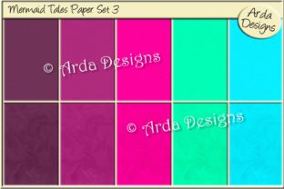 Mermaid Tales Paper Set 3: A Creative Resource for Artists and Designers