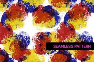 Seamless Grunge Rapport of an Inked Leaf: A Unique Pattern for Textile and Design