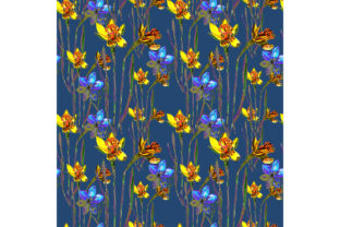 Seamless Pattern Summer Flowers