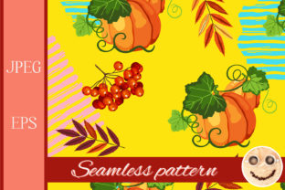 Seamless Pumpkin Pattern for Fall Design