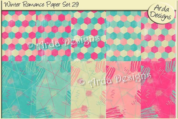 Winter Romance Paper Set 29: A Perfect Addition to Your Crafting and Design Projects
